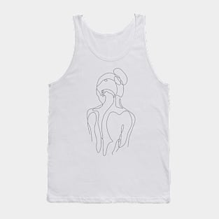 myself in abstract (white only) Tank Top